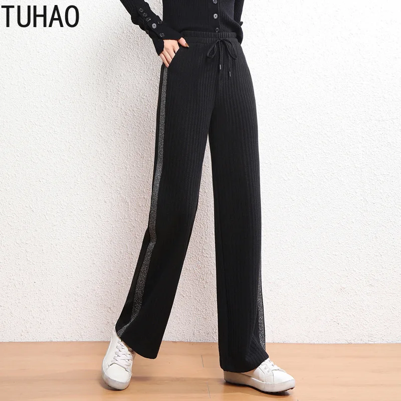 TUHAO Women Pants Autumn Winter oversized 7XL 6XL 5XL Loose Elastic High Waist Tie Straight Casual Pants Female Trousers WM36
TUHAO Women Pants Autumn Winter oversized 7XL 6XL 5XL Loose Elastic High Waist Tie Straight Casual Pants Female Trousers WM36