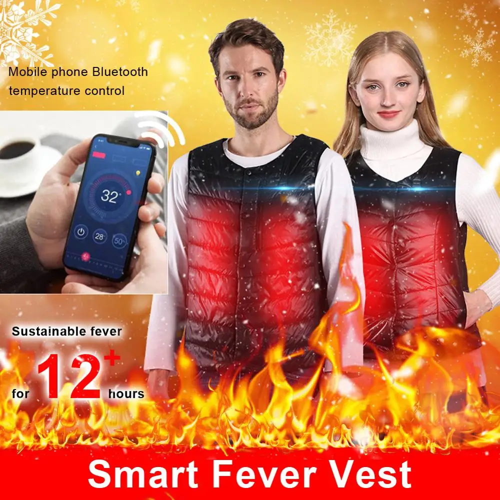 2020 Fashion Smart USB Electric Heating Vest APP Bluetooth Temperature Control Electric Suit 40P
2020 Fashion Smart USB Electric Heating Vest APP Bluetooth Temperature Control Electric Suit 40P