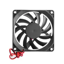 Cooling Fan 5V 2 Pin 80x80x10mm Pc Computer CPU System Heatsink Brushless Cooling Fan 8010
Cooling Fan 5V 2 Pin 80x80x10mm Pc Computer CPU System Heatsink Brushless Cooling Fan 8010