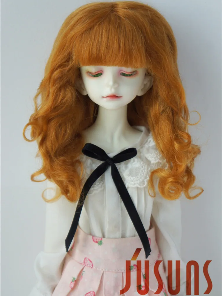 

Jusuns MSD Mohair wigs D20313 7-8inch 18-20cm Long Princess Soft wave BJD hair 1/4 Resin doll accessories