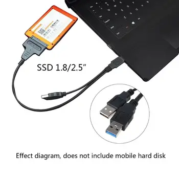 USB 3.0 to SATA3 22Pin Data Power Cable Adapter Converter for HDD 2.5 Inch Hard Disk Disc Driver
USB 3.0 to SATA3 22Pin Data Power Cable Adapter Converter for HDD 2.5 Inch Hard Disk Disc Driver