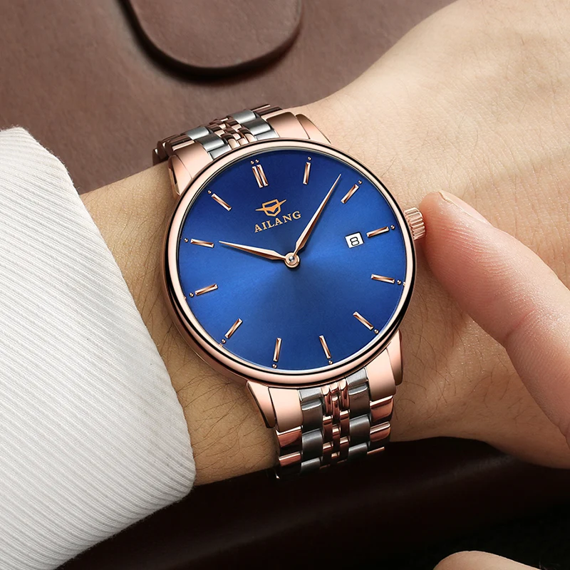 Ailang Original Automatic Mechanical Watch Jinggang Business Men's Leisure Watch Fashion Trend Waterproof Large-scale Wristwatch
Ailang Original Automatic Mechanical Watch Jinggang Business Men's Leisure Watch Fashion Trend Waterproof Large-scale Wristwatch