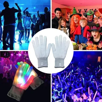 1 Pair LED Light Up Glowing Skeleton Gloves Stage with 6 Lighting Modes for Halloween Concert Costume Party Favors Supplies
1 Pair LED Light Up Glowing Skeleton Gloves Stage with 6 Lighting Modes for Halloween Concert Costume Party Favors Supplies