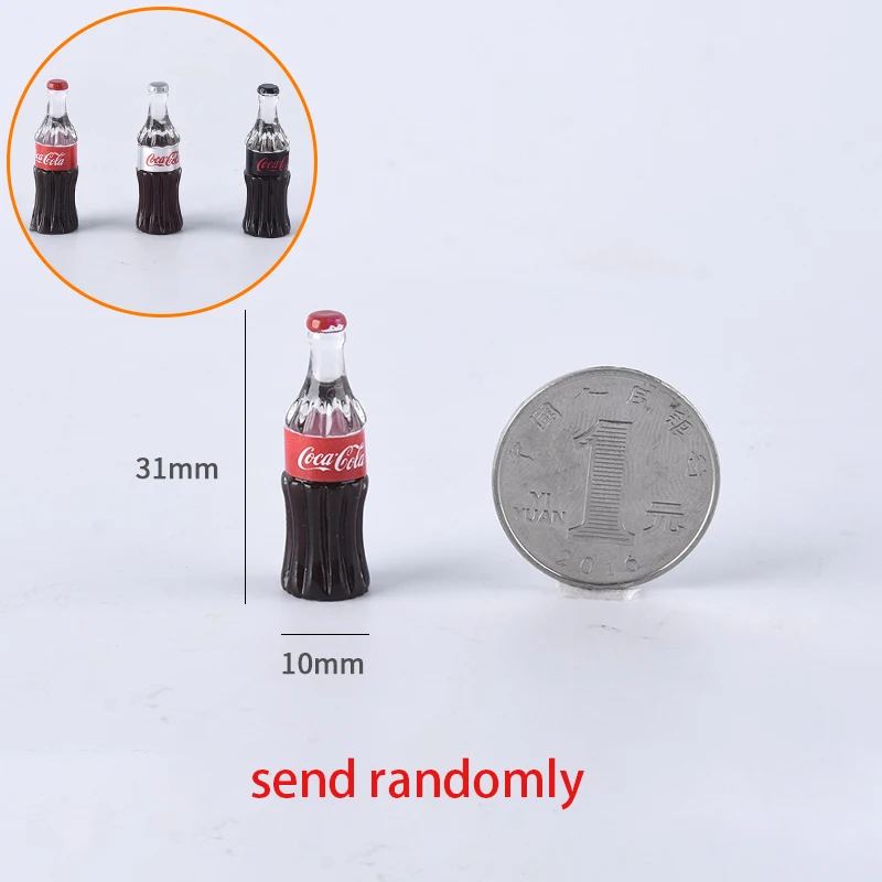 Mini Simulation Coke Bottle DIY Dollhouse Miniature Toy Decoration Resin Beverage Bottle Doll Drink Kitchen Accessories
Mini Simulation Coke Bottle DIY Dollhouse Miniature Toy Decoration Resin Beverage Bottle Doll Drink Kitchen Accessories