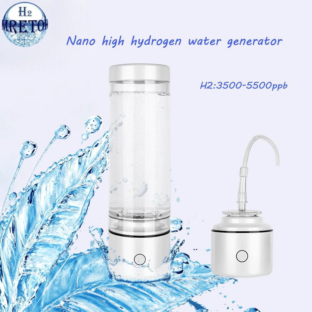 Nano High Hydrogen Rich Generator Pure H2 Water Bottle Portable Mini Ventilator SPE Membrane ORP Alkaline Electrolysis Ionizer
Nano High Hydrogen Rich Generator Pure H2 Water Bottle Portable Mini Ventilator SPE Membrane ORP Alkaline Electrolysis Ionizer