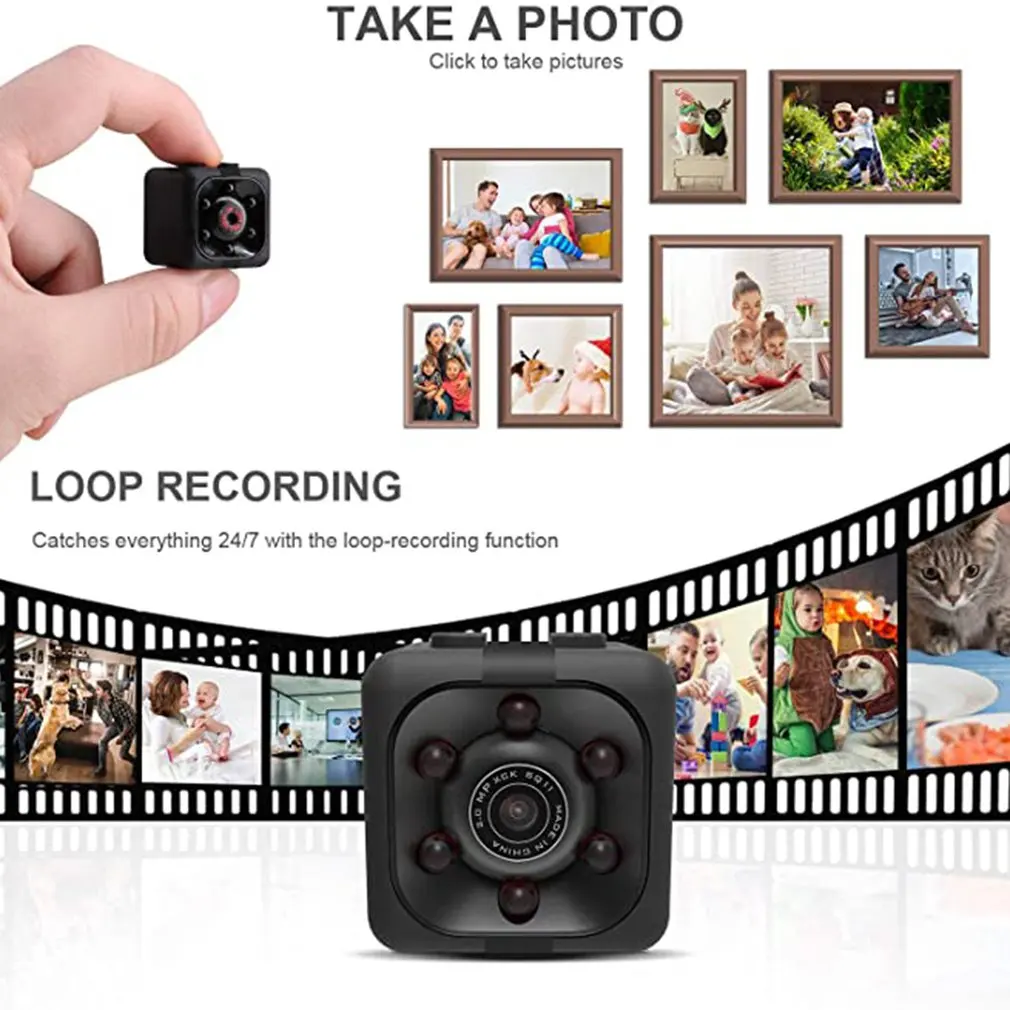 SQ11 Mini Camera 1080P Sensor Portable Security Camcorder Small Cam Night Vision Motion Detection Support 32G Tf Card
SQ11 Mini Camera 1080P Sensor Portable Security Camcorder Small Cam Night Vision Motion Detection Support 32G Tf Card