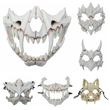 1PC Men Women Lightweight Pierced Halloween Face Cover Party Props Dress Up Costume Japanese Style Tiger Dragon Tengu Werewolf
1PC Men Women Lightweight Pierced Halloween Face Cover Party Props Dress Up Costume Japanese Style Tiger Dragon Tengu Werewolf