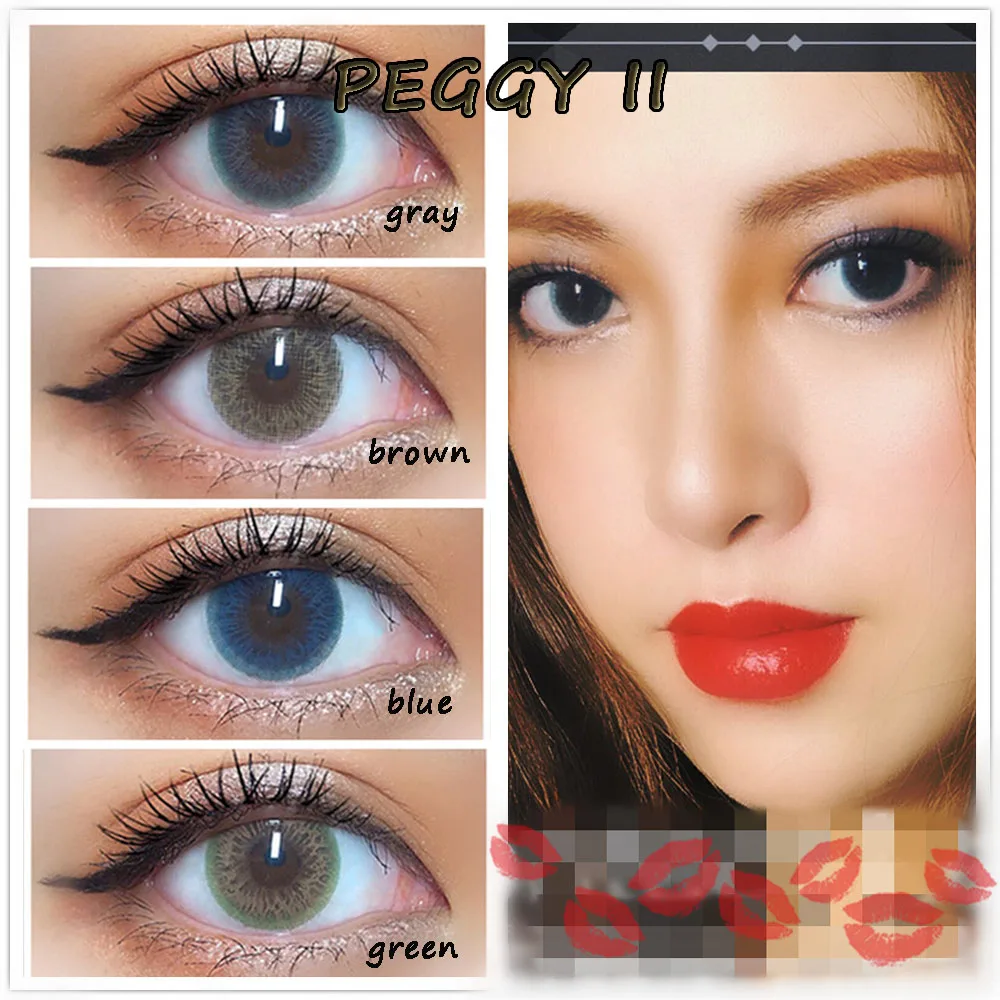 Color Contact Lens for Eyes Cosmetic Yearly Use Soft Contacts for Women Beautiful Pupil Peggy II
Color Contact Lens for Eyes Cosmetic Yearly Use Soft Contacts for Women Beautiful Pupil Peggy II