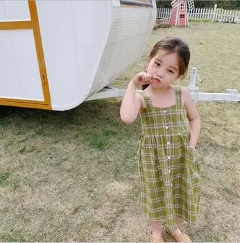 2020 New Style Girls Plaid Dress Fashion Summer Girls Vest Dresses 2-8t QA604
2020 New Style Girls Plaid Dress Fashion Summer Girls Vest Dresses 2-8t QA604