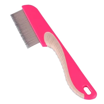 Manual Practical With Handle Fine Toothed Hair Lice Stainless Steel Cat Dog Grooming Flea Supplies Pet Comb
Manual Practical With Handle Fine Toothed Hair Lice Stainless Steel Cat Dog Grooming Flea Supplies Pet Comb