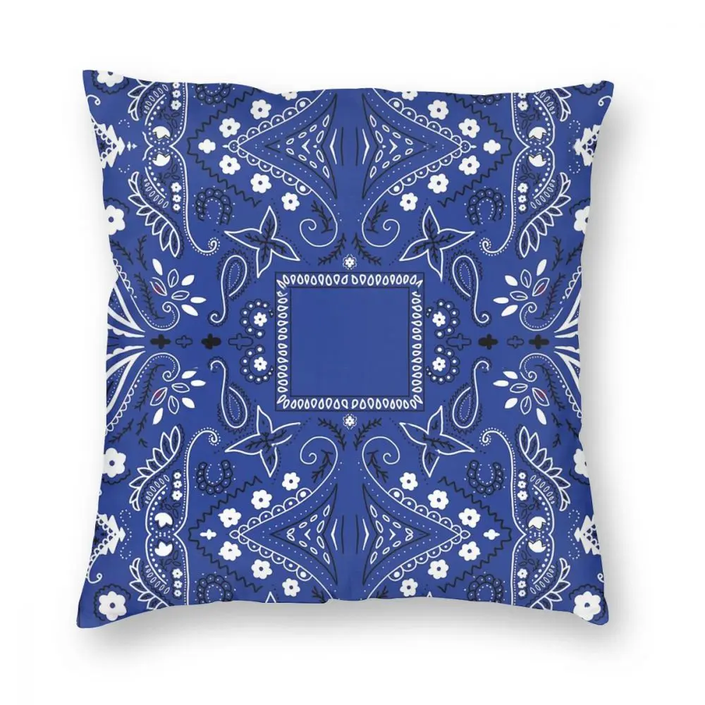 

Paisley Pattern Bandana Style Throw Pillow Cover Cushions for Sofa Fashion Pillowcover Home Decor