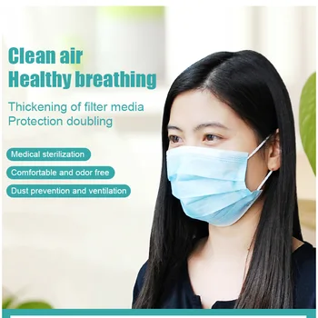 50PCS High Quality Mask Earloop Face Mouth Masks Three-layer Protective Mask Anti-pollution Mask Anti-dust Mask
50PCS High Quality Mask Earloop Face Mouth Masks Three-layer Protective Mask Anti-pollution Mask Anti-dust Mask