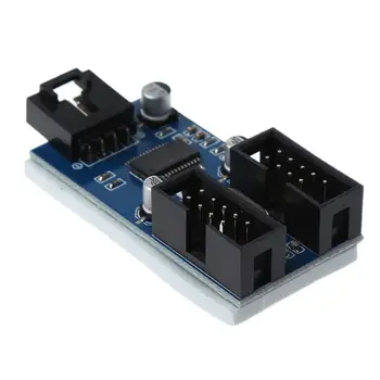 Motherboard Motherboard USB 9Pin Interface Header Splitter 1 to 2 Extension Cable Extender Adapter 9-Pin USB HUB Connectors
Motherboard Motherboard USB 9Pin Interface Header Splitter 1 to 2 Extension Cable Extender Adapter 9-Pin USB HUB Connectors