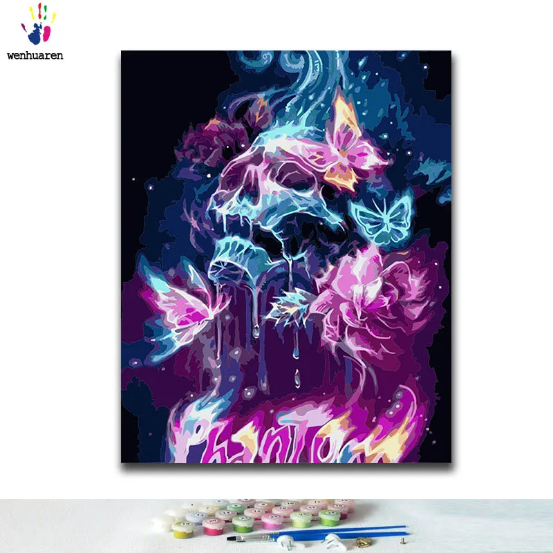 DIY Coloring paint by numbers Shantou paintings with kits 40x50 framed | Дом и сад