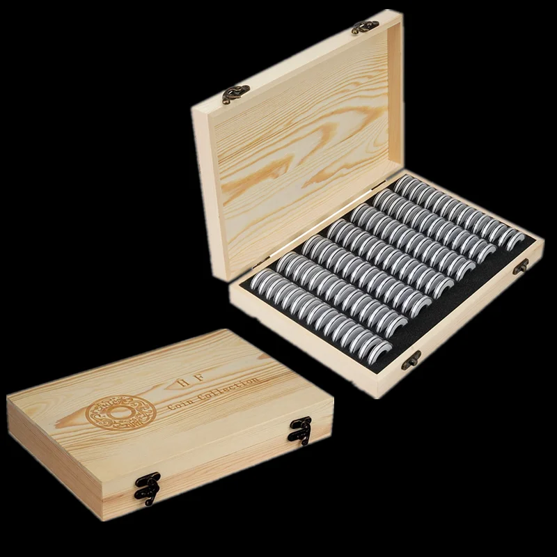 50/100pcs Coin Storage Box Adjustable Antioxidative Wooden Commemorative Coin Collection Case Container with Adjustment Pad
50/100pcs Coin Storage Box Adjustable Antioxidative Wooden Commemorative Coin Collection Case Container with Adjustment Pad