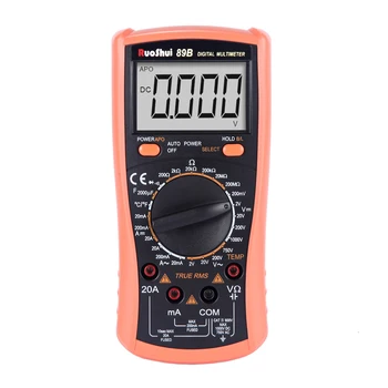 89B RuoShui True RMS Digital Multimeter 2000 Counts Manual Range 20A 2000uF Resistance Temperature Capacitance Diode Tester
89B RuoShui True RMS Digital Multimeter 2000 Counts Manual Range 20A 2000uF Resistance Temperature Capacitance Diode Tester