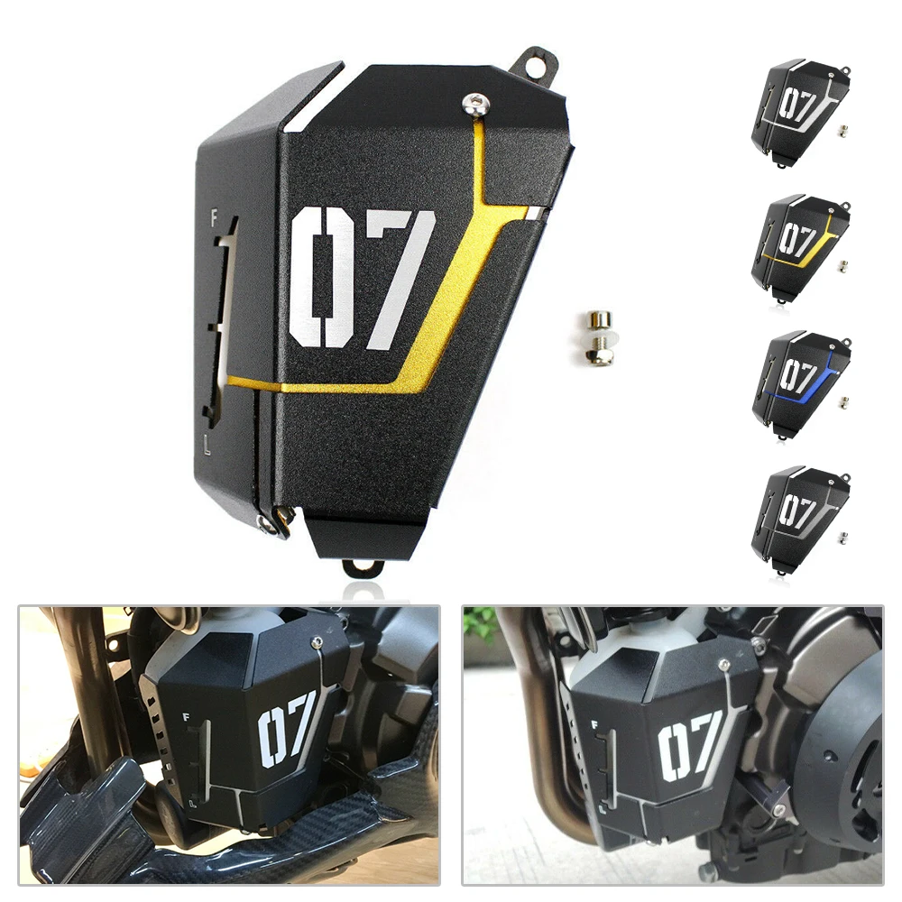 

CNC Aluminum Radiator Water Coolant Reservoir Tank Guard Cover for Yamaha FZ07 MT07 FZ-07 MT-07 2013 2014 2015 2016