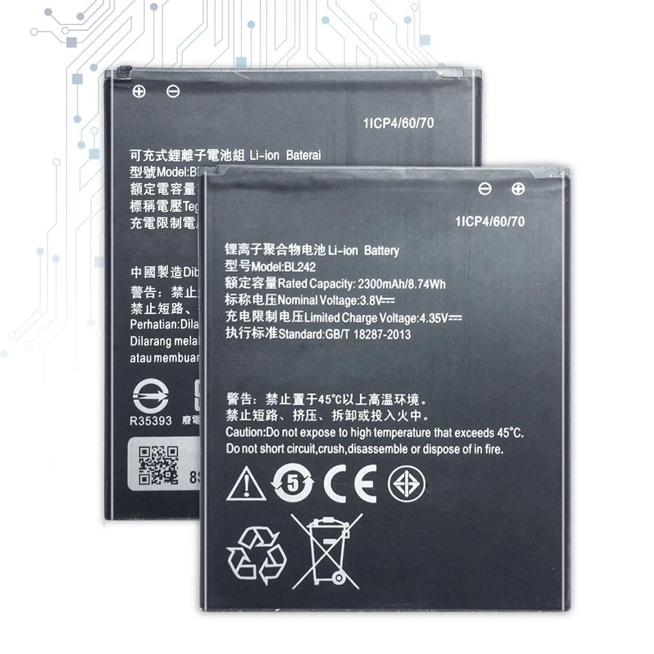 BL 242 BL242 Replacement Battery For lenovo K3 K30-W K30-T A6000 A3860 A3580 A3900 A6010 A6010 Plus with Track Code 
BL 242 BL242 Replacement Battery For lenovo K3 K30-W K30-T A6000 A3860 A3580 A3900 A6010 A6010 Plus with Track Code