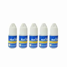 Nouveau 5 pièces 3g ongle Gel BYB acrylique Nail Art colle à ongles(China)