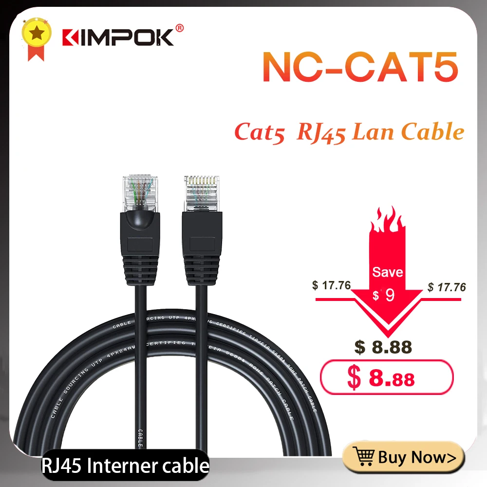 KIMPOK Hot RJ45 Lan Cable Ethernet Cables RJ45 1m/20m Cord Wire LAN Network Cables Flexible Ethernet Patch Lead Cable
KIMPOK Hot RJ45 Lan Cable Ethernet Cables RJ45 1m/20m Cord Wire LAN Network Cables Flexible Ethernet Patch Lead Cable