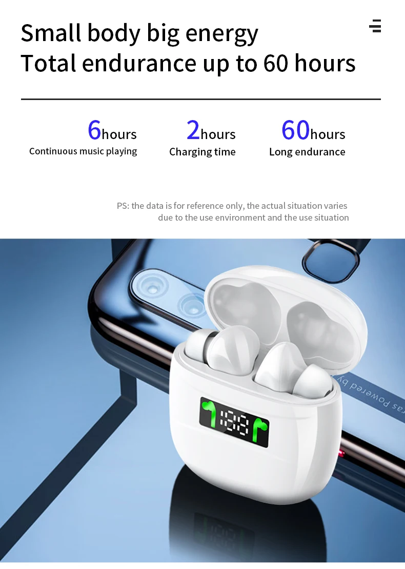 Samload Touch Bluetooth 5.2 Headphones HiFi Stereo Wireless Earphones Sports Noise reduction Headsets 4H Playtimes For All Phone Samload Touch Bluetooth 5.2 Headphones HiFi Stereo Wireless Earphones Sports Noise reduction Headsets 4H Playtimes For All Phone