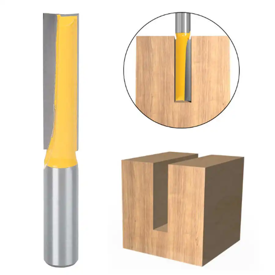 1/2X1/2X50 Hard Alloy Straight Router Bit Woodworking Cutter Milling Cutter Router Bit High Hardness
1/2X1/2X50 Hard Alloy Straight Router Bit Woodworking Cutter Milling Cutter Router Bit High Hardness