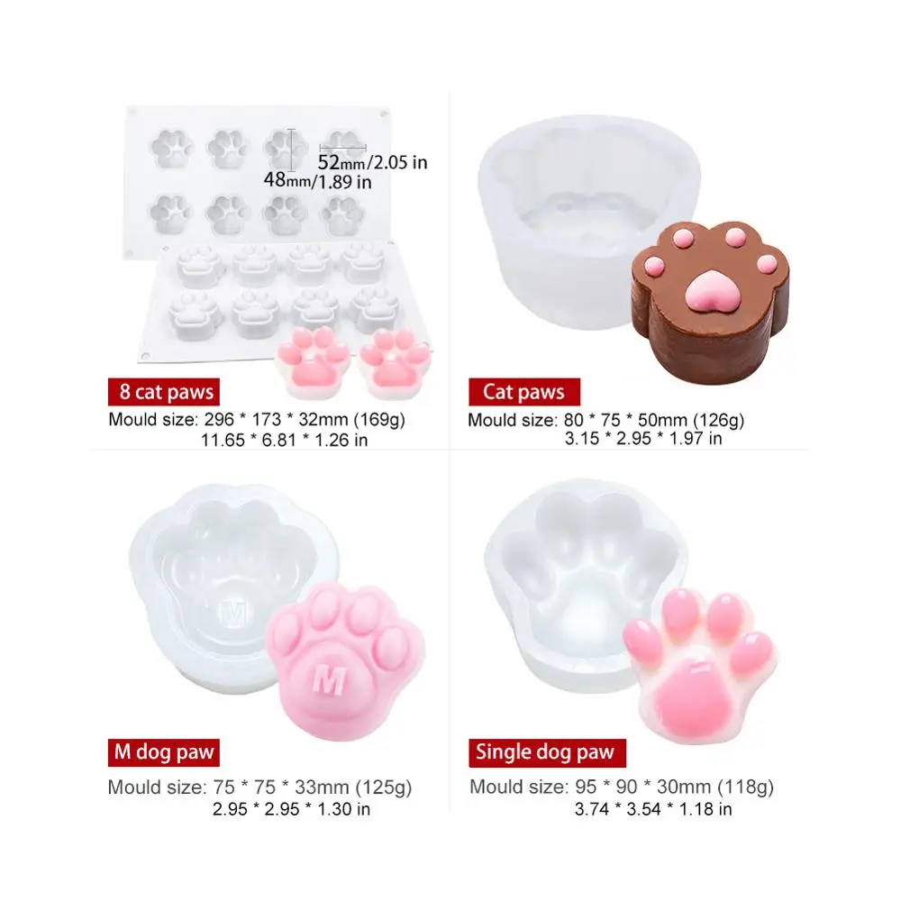 Cat Claw Silicone Mold for baking Eco-friendly Chocolate Mousse fondant Molds for Cake decorating Kitchen Baking Cake Tools
Cat Claw Silicone Mold for baking Eco-friendly Chocolate Mousse fondant Molds for Cake decorating Kitchen Baking Cake Tools