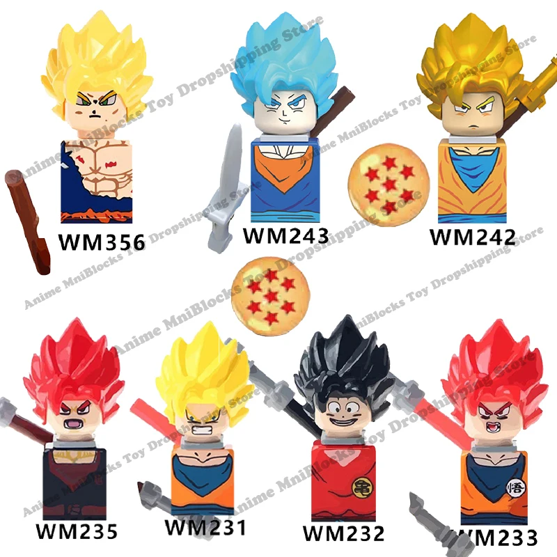 WM6029 Dragon Ball Z Super Saiyan Goku Veget Building Blocks Mini action toy Figures Assemble Bricks Toy birthday Gifts for Kids
WM6029 Dragon Ball Z Super Saiyan Goku Veget Building Blocks Mini action toy Figures Assemble Bricks Toy birthday Gifts for Kids