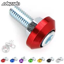 7 가지 색상 자동차 오토바이 라이센스 플레이트 프레임 장착 나사 볼트 너트 패스너 6mm 스즈키 트라이 엄프 ducati benelli honda ktm(China)