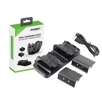 1pcs Fast Dual Charging Dock Station Charger+ 2pcs Battery Pack For XBOX ONE Wireless Controller with USB Charging Cable
1pcs Fast Dual Charging Dock Station Charger+ 2pcs Battery Pack For XBOX ONE Wireless Controller with USB Charging Cable