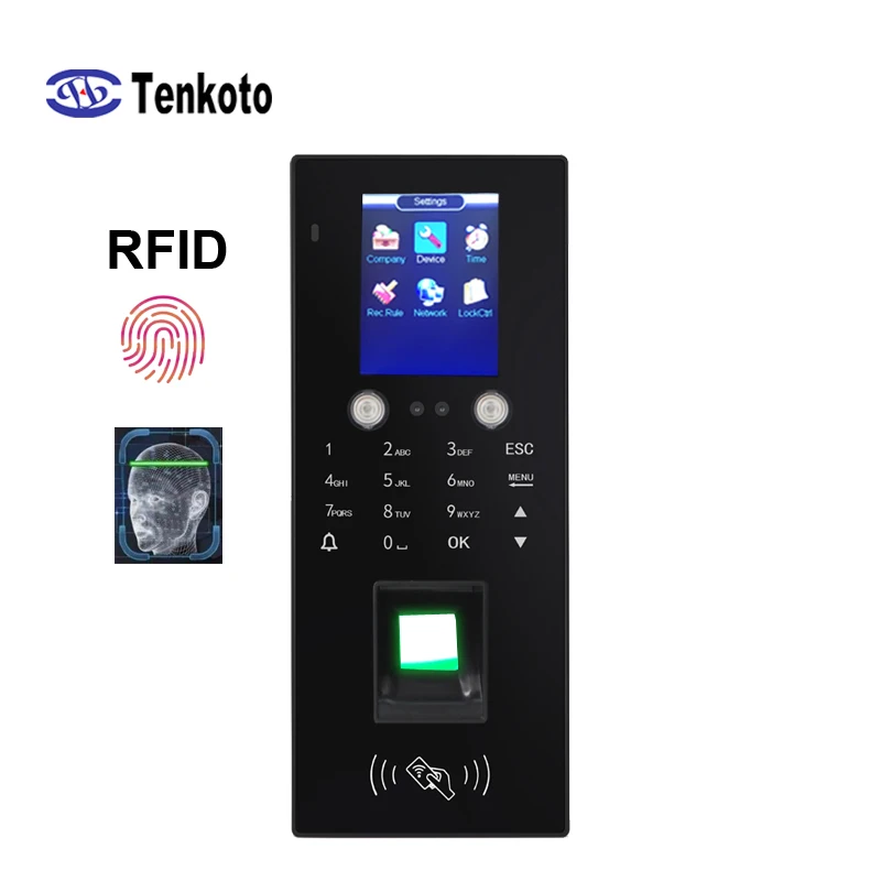 

TCP/IP Biometric RFID Fingerprint Time Attendance System NFC Recorder Employee Face Recognition Recording Machine