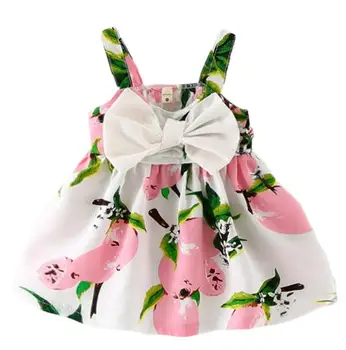 Summer Infant Baby Girls Floral Fruit Bow Dress Lemon Print Bowknot Sleeveless Sundress Clothes Baby Girl Dress 0-3Y
Summer Infant Baby Girls Floral Fruit Bow Dress Lemon Print Bowknot Sleeveless Sundress Clothes Baby Girl Dress 0-3Y