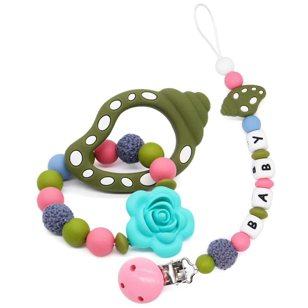 Green Conch Teether&Pacifier Clip For Baby Personalised Pacifier Clips Handmade DIY For Pacifier Chain Holder Baby Shower Gift
Green Conch Teether&Pacifier Clip For Baby Personalised Pacifier Clips Handmade DIY For Pacifier Chain Holder Baby Shower Gift