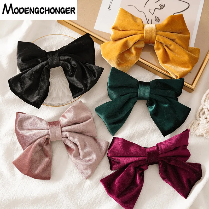 New Autumn And Winter Velvet Barrettes 2 Level Big Bow Hair Clip Korean Ponytail Clip Hairgrips For Women Girls Hair Accessories
New Autumn And Winter Velvet Barrettes 2 Level Big Bow Hair Clip Korean Ponytail Clip Hairgrips For Women Girls Hair Accessories