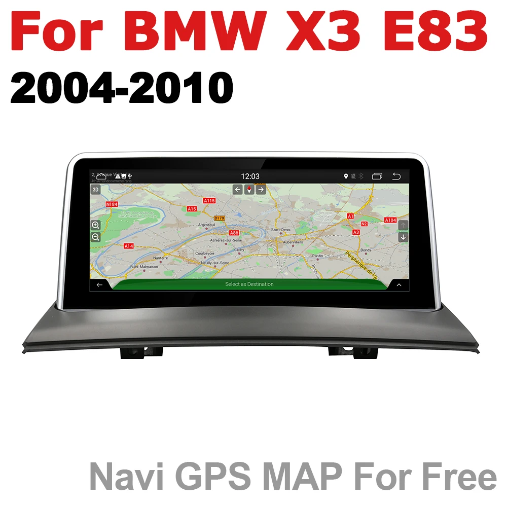 Автомобильное радио 2 din GPS Android навигация для BMW X3 E83 2004 ~ 2010 Idrive AUX Стерео