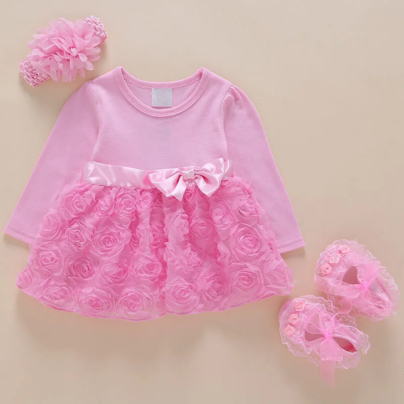 

Infant Dress Bow Princess dresses Style 1 Year Old Baby Girl Party Dress 0-24 Months 1st Birthday Dress Robe Bebe Fille