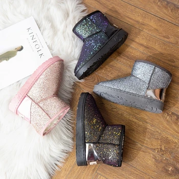 Winter 2020 Boots Women Snow Boots Bling Crystal Cow Suede Genuine Leather Platform Ankle Boots Thicken Fur Plush Shoes Woman
Winter 2020 Boots Women Snow Boots Bling Crystal Cow Suede Genuine Leather Platform Ankle Boots Thicken Fur Plush Shoes Woman