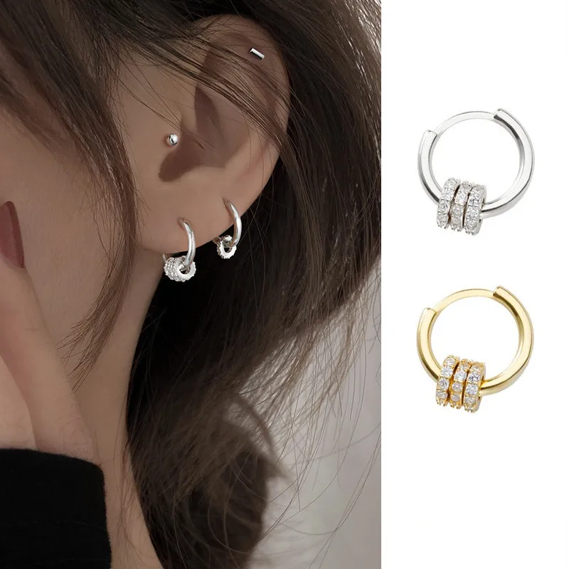 New 925 Sterling Silver Piercing Crystal Round Bead Charm Hoop Earring For Women Party Wedding Earing Jewelry
New 925 Sterling Silver Piercing Crystal Round Bead Charm Hoop Earring For Women Party Wedding Earing Jewelry