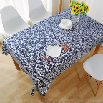 Japanese Totems Sea Wave Dark Blue Geometry Pattern Cotton Table Cloth Layered Cloth Covering Kitchen Oilproof Tablecloth
Japanese Totems Sea Wave Dark Blue Geometry Pattern Cotton Table Cloth Layered Cloth Covering Kitchen Oilproof Tablecloth