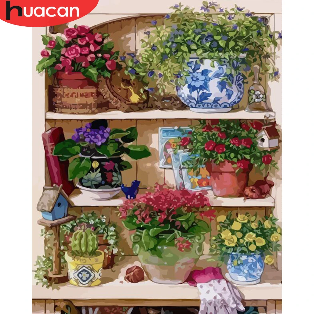 HUACAN Pictures By Numbers Flowers HandPainted Coloring Drawing Kits Canvas Oil Painting Flower Stand DIY Gift Home Decoration
HUACAN Pictures By Numbers Flowers HandPainted Coloring Drawing Kits Canvas Oil Painting Flower Stand DIY Gift Home Decoration