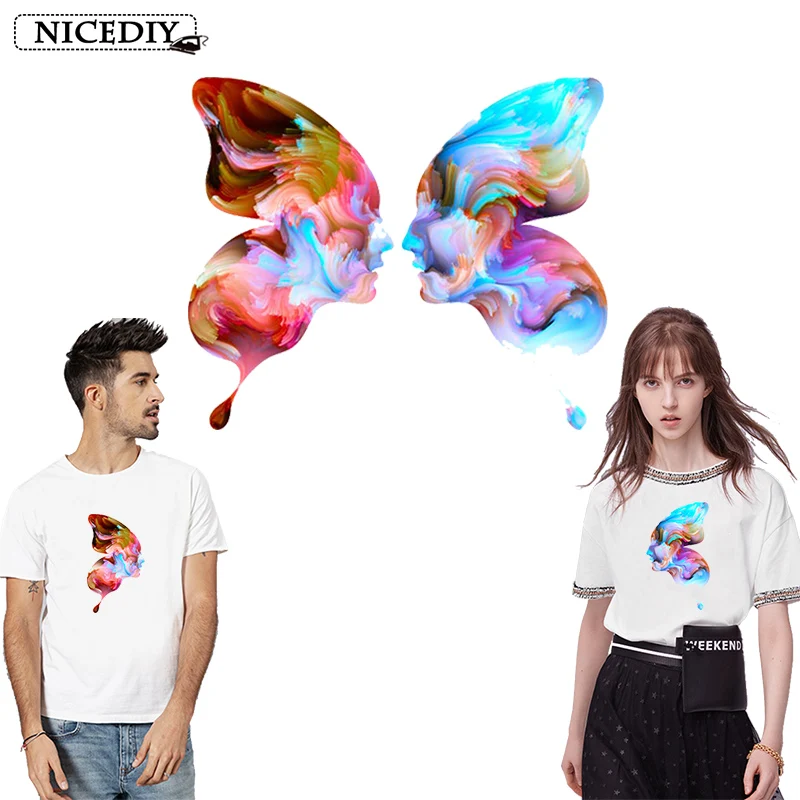 Nicediy Couple watercolor butterfly Patches Iron On Patches For Clothing Heat Transfer Vinyl Sticker Fashion Colorful Applique
Nicediy Couple watercolor butterfly Patches Iron On Patches For Clothing Heat Transfer Vinyl Sticker Fashion Colorful Applique
