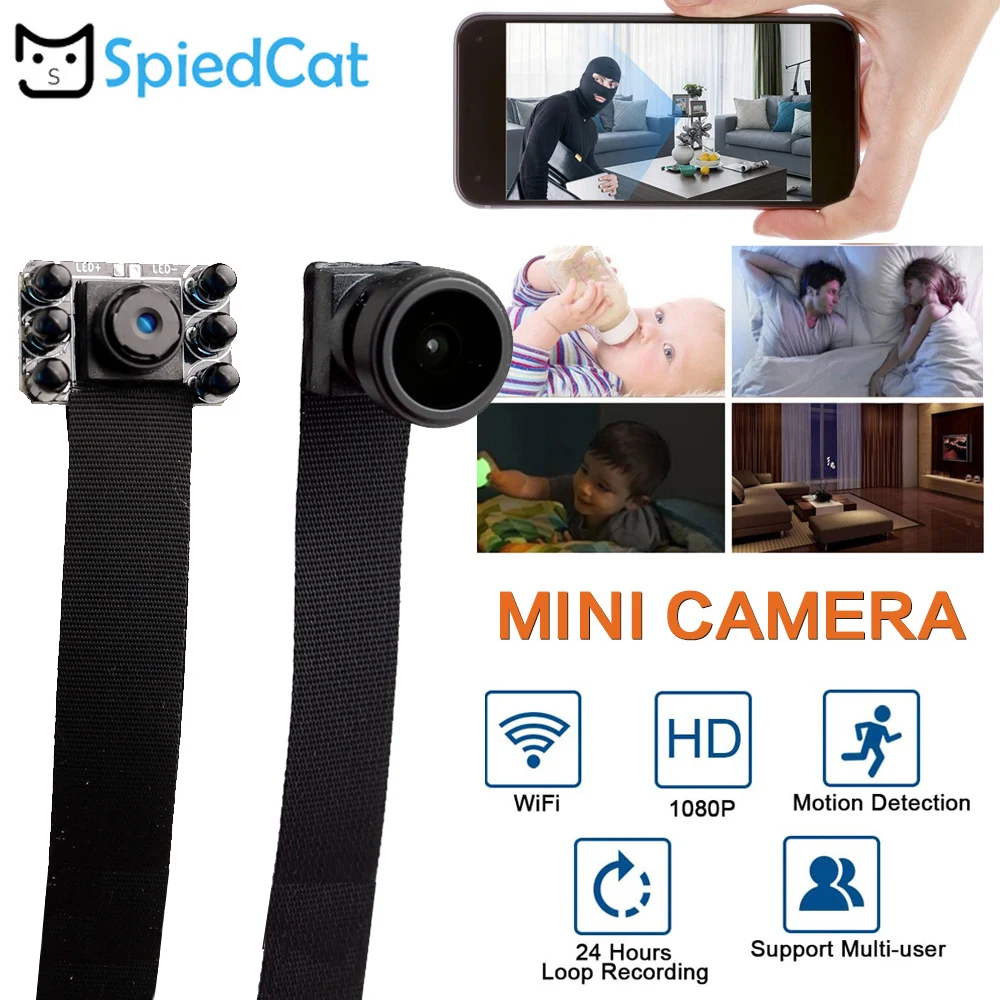 Wi-Fi сетевая веб-камера HD 1080P mini LensVideo Micro motion IP P2P Сделай Сам видеокамера