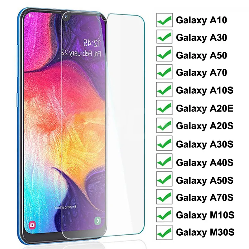 Защитное стекло закаленное 9H для Samsung Galaxy A10/A30/A50/A70/A20E/A10S/A20S/A30S/A40S/A50S/A70S/M10S/M30S |