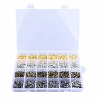 24 Grid Mix Color 4mm/5mm/6mm/7mm/8mm Open Jump Rings 7x12mm Lobster Clasp For DIY Earrings Necklace Bracelet Jewelry Making
24 Grid Mix Color 4mm/5mm/6mm/7mm/8mm Open Jump Rings 7x12mm Lobster Clasp For DIY Earrings Necklace Bracelet Jewelry Making