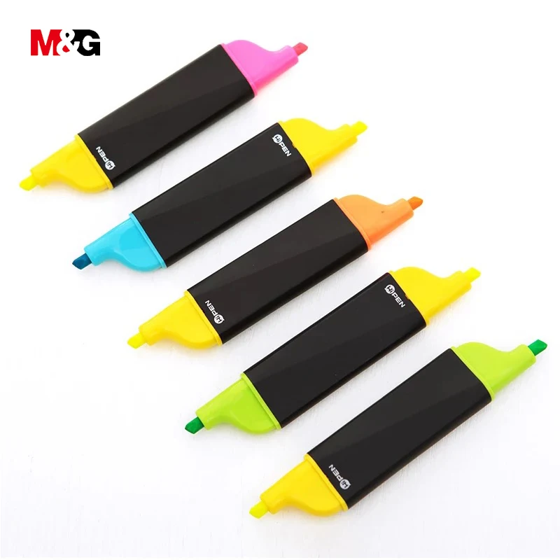 Милые Двухсторонние цветные маркеры M & G для школы качественные фирменные