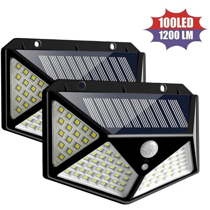 Solar Light Outdoor, 100 LED Waterproof Security Wall Night Light with Motion Sensor 270° Wide Angle for Pathway Porch Yard Gara
Solar Light Outdoor, 100 LED Waterproof Security Wall Night Light with Motion Sensor 270° Wide Angle for Pathway Porch Yard Gara