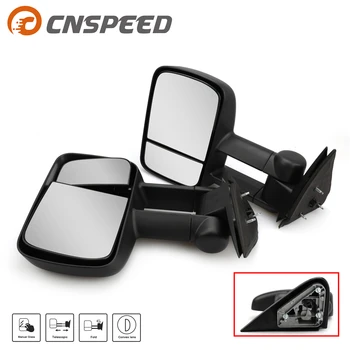 A Pair /2 PCS Manual Tow Mirrors with Convex blind spot mirror For 99-07 Chevy Silverado Sierra Truck 1500 2500 3500 Car Mirror