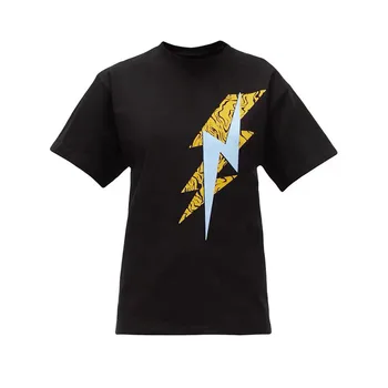 Women T-shirt New Spring / Summer 2020 T-shirt Printed Lightning Pattern Cotton Casual Round Neck Short Sleeve T-shirt
Women T-shirt New Spring / Summer 2020 T-shirt Printed Lightning Pattern Cotton Casual Round Neck Short Sleeve T-shirt