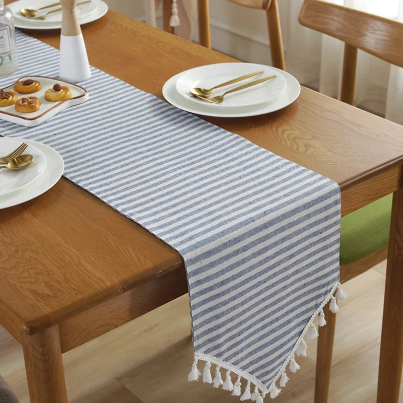 Proud Rose Striped Tassel Table Runner Cotton and Linen Tablecloth, Simple Table Flag Navidad Decoraciones Para El Hogar
Proud Rose Striped Tassel Table Runner Cotton and Linen Tablecloth, Simple Table Flag Navidad Decoraciones Para El Hogar