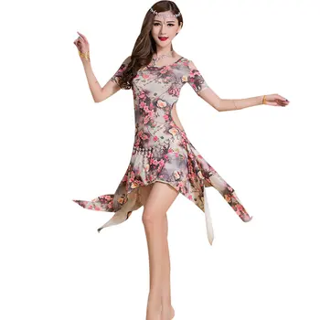 2020 Spring And Summer New Belly Dance Practice Clothes Sexy Dress Performance Practice Flower Printed Dance Dresses Women
2020 Spring And Summer New Belly Dance Practice Clothes Sexy Dress Performance Practice Flower Printed Dance Dresses Women